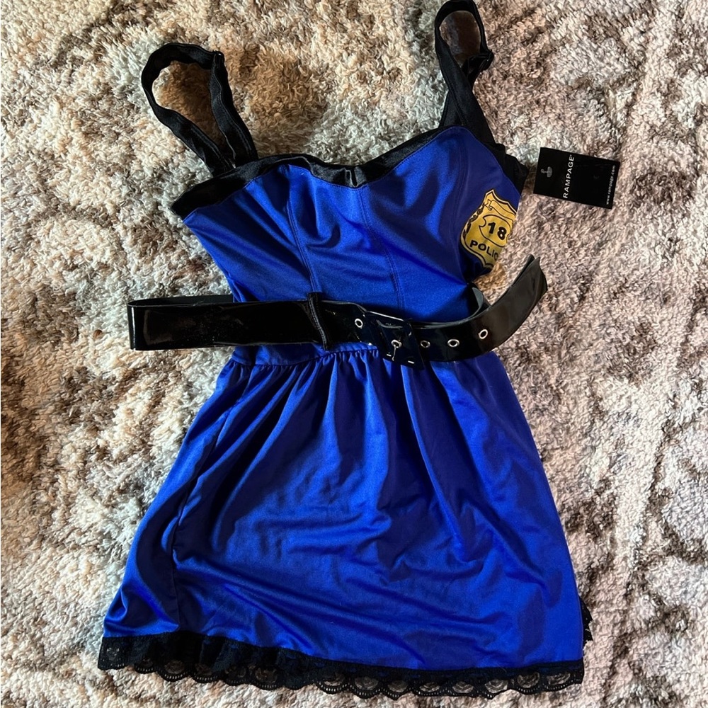 Police lingerie costume top dress